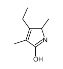 3-ethyl-2,4-dimethyl-1,2-dihydropyrrol-5-one结构式