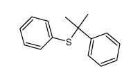 cumyl phenyl sulfide Structure