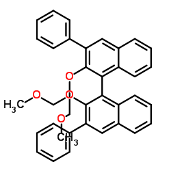 (+/-)-3,3'-diphenyl-2,2'-bis(methoxymethoxy)-1,1'-binaphthyl Structure