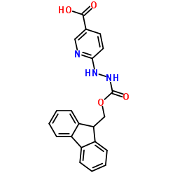 6-(2-((((9H-芴-9-基)甲氧基)羰基)肼基)烟酸结构式