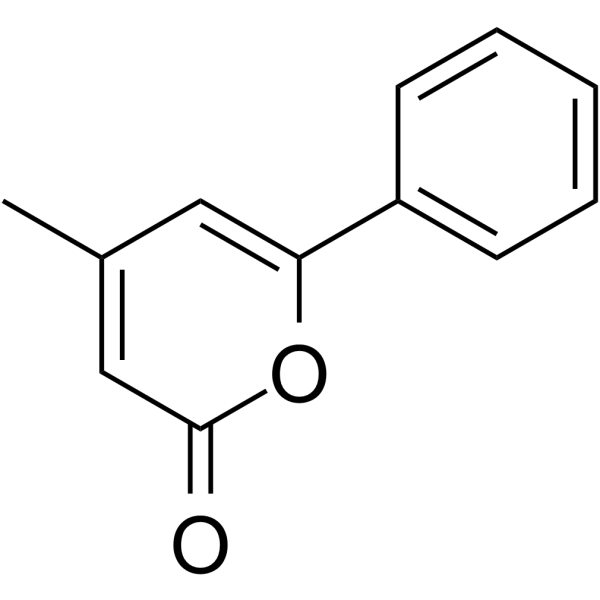 4-Methyl-6-phenyl-2H-pyranone Structure