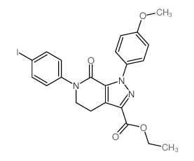 Ethyl 6-(4-iodophenyl)-1-(4-methoxyphenyl)-7-oxo-4,5,6,7-tetrahydro-1H-pyrazolo[3,4-c]pyridine-3-carboxylate Structure