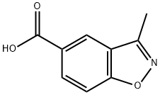 3-甲基-1,2-苯异F唑-5-羧酸结构式