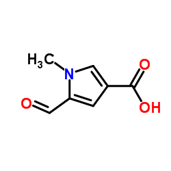 1H-吡咯-3-羧酸1,5-甲酰基-1-甲基-结构式