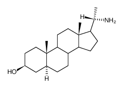 20α-Amino-5α-pregnanol-(3β) Structure