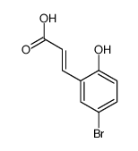 5-BROMO-2-HYDROXYCINNAMIC ACID结构式