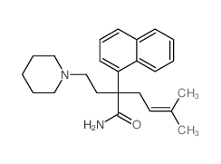 1-Piperidinebutanamide, alpha-(3-methyl-2-butenyl)-alpha-1-naphthalenyl- (9CI)结构式