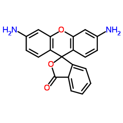 3',6'-diaminospiro[2-benzofuran-3,9'-xanthene]-1-one Structure