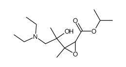 isopropyl 3-(1-(diethylamino)-2-hydroxypropan-2-yl)-3-methyloxirane-2-carboxylate结构式