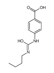4-(butylcarbamoylamino)benzoic acid Structure