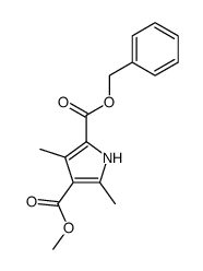 1H-Pyrrole-2,4-dicarboxylicacid,3,5-dimethyl-,4-methyl1-(phenylmethyl)ester(9CI) Structure