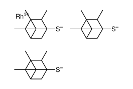 rhodium(3+) 2,6,6-trimethylbicyclo[3.1.1]heptanethiolate Structure