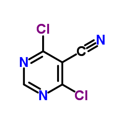 4,6-Dichloropyrimidine-5-carbonitrile structure
