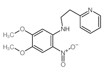 2-Pyridineethanamine, N-(4,5-dimethoxy-2-nitrophenyl)- Structure