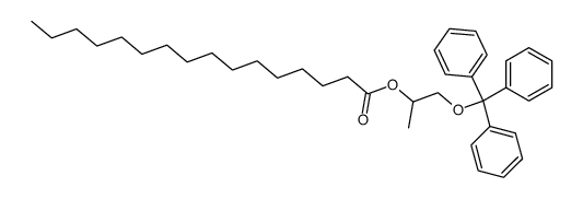 1-Triphenylmethoxy-propyl-(2)-palmitat结构式