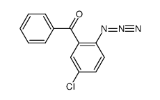 (2-azido-5-chlorophenyl)(phenyl)methanone结构式