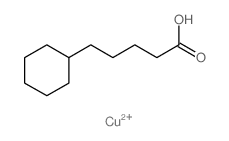 copper,5-cyclohexylpentanoic acid Structure