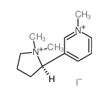 beta-(N-Methylpyrrolidine)pyridine di-iodomethylate结构式