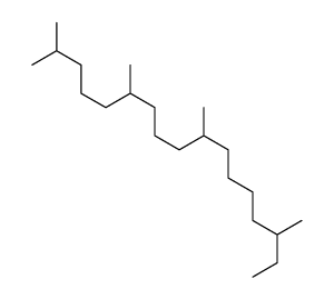 2,6,10,15-tetramethylheptadecane Structure