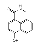 4-Hydroxy-N-methyl-1-naphthalenecarboxamide Structure