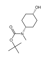 (顺式-4-羟基环己基)(甲基)氨基甲酸叔丁酯结构式