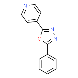 2-phenyl-5-(pyridin-4-yl)-1,3,4-oxadiazole结构式