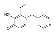 4(1H)-Pyridinone,2-ethyl-3-hydroxy-1-(4-pyridinylmethyl)-(9CI) Structure