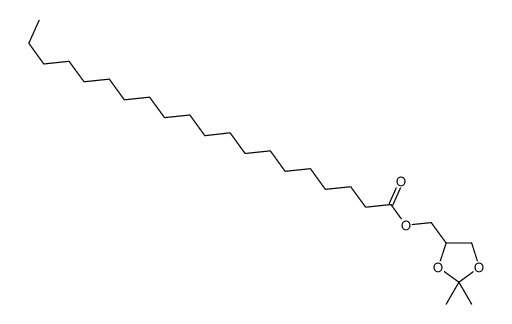 Icosanoic acid 2,2-dimethyl-1,3-dioxolan-4-ylmethyl ester结构式