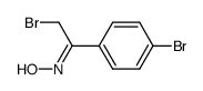 2-bromo-1-(4-bromophenyl)ethanone oxime Structure