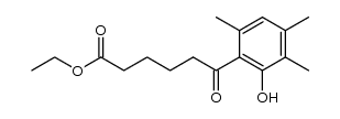 ethyl 5-(2-hydroxy-3,4,6-trimethylbenzoyl)pentanoate结构式