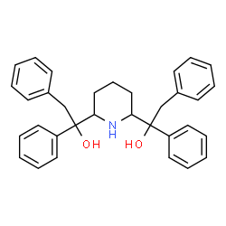 α,α'-Dibenzyl-α,α'-diphenyl-2,6-piperidinedimethanol Structure