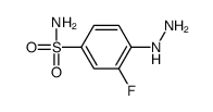 3-fluoro-4-hydrazinylbenzenesulfonamide Structure