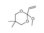 2-ethenyl-2-methoxy-5,5-dimethyl-1,3-dioxane结构式