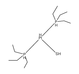 trans-[PtH(PEt3)2(SH)]结构式