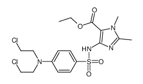 ethyl 5-[[4-[bis(2-chloroethyl)amino]phenyl]sulfonylamino]-2,3-dimethylimidazole-4-carboxylate Structure