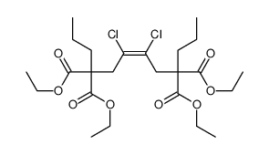 tetraethyl 6,7-dichlorododec-6-ene-3,3,8,8-tetracarboxylate Structure