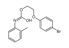 2-(4-bromophenoxy)ethyl N-(2-methylphenyl)carbamate Structure
