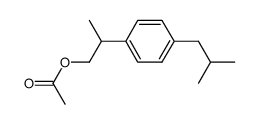 2-(4-isobutylphenyl)propyl acetate Structure