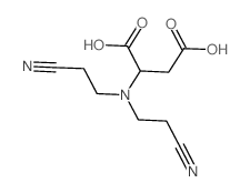 Aspartic acid,N,N-bis(2-cyanoethyl)- Structure