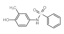 N-(4-hydroxy-3-methyl-phenyl)benzenesulfonamide结构式