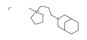 3-[3-(1-methylpyrrolidin-1-ium-1-yl)propyl]-3-azabicyclo[3.3.1]nonane,iodide结构式