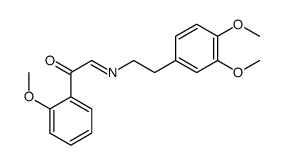 2-[2-(3,4-dimethoxyphenyl)ethylimino]-1-(2-methoxyphenyl)ethanone结构式