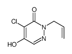 4-chloro-5-hydroxy-2-prop-2-enylpyridazin-3-one结构式