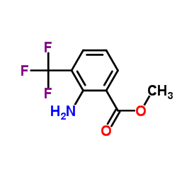 2-氨基-3-(三氟甲基)苯甲酸甲酯结构式