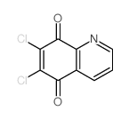 5,8-Quinolinedione,6,7-dichloro- Structure