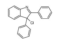 3-chloro-2,3-diphenylindole结构式