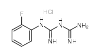 1-(2-氟苯基)双胍 盐酸盐结构式