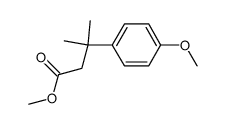 methyl 3-(4-methoxyphenyl)-3-methylbutanoate结构式