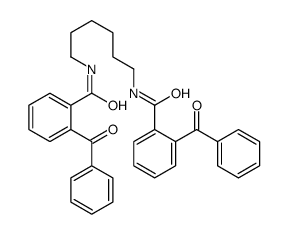 2-benzoyl-N-[6-[(2-benzoylbenzoyl)amino]hexyl]benzamide Structure