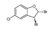trans-2,3-Dibromo-5-chloro-2,3-dihydrobenzofuran Structure